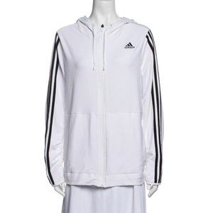 ADIDAS Long Sleeve Hoodie with Velour details